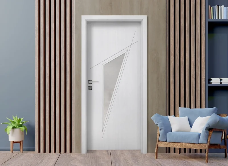Интериорна Врата Gradde Kristall 4 2 Glas Сибирска Лиственица
