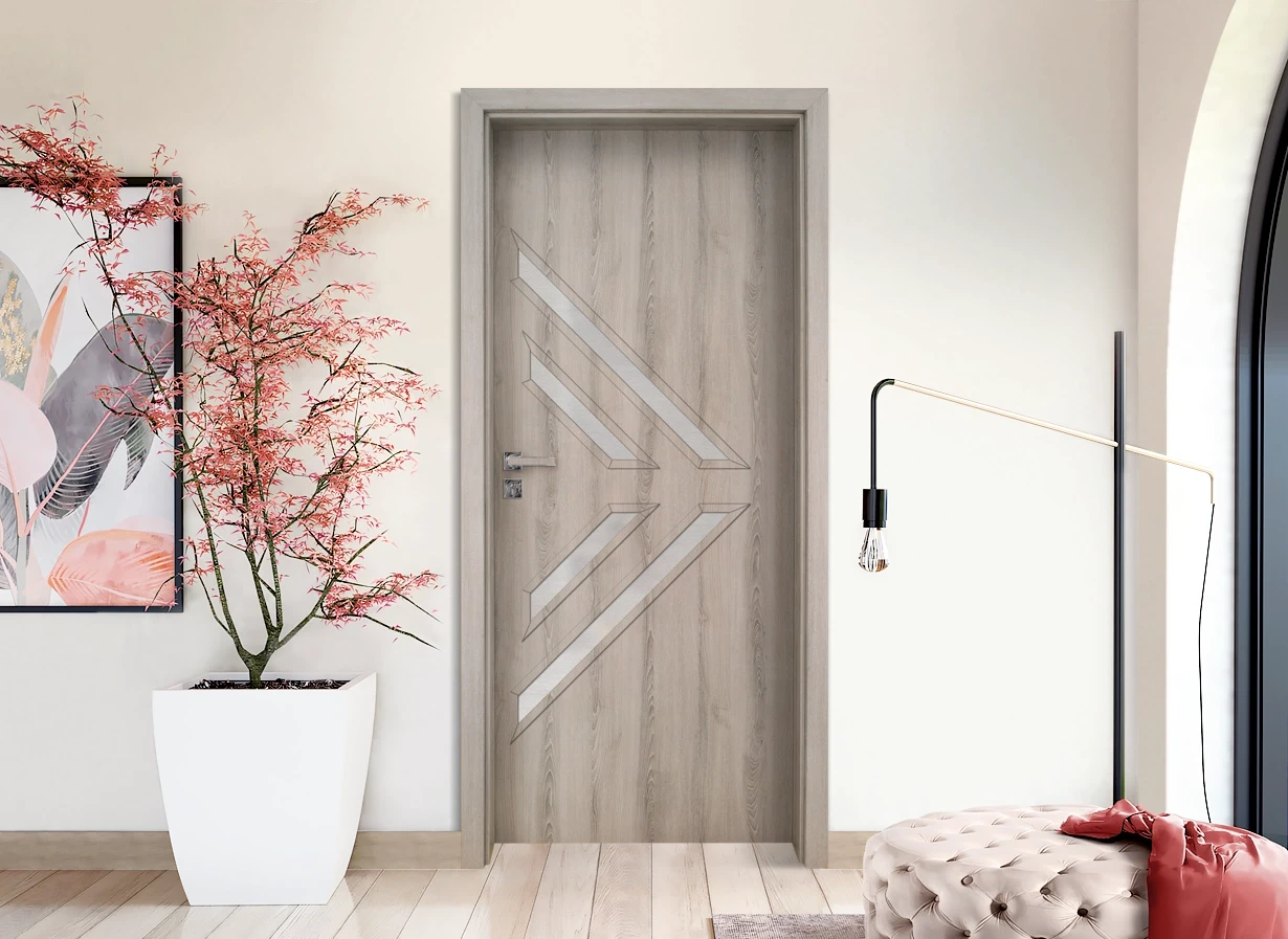 Интериорна Врата Gradde Paragon 3 4 Glas Ясен Вералинга