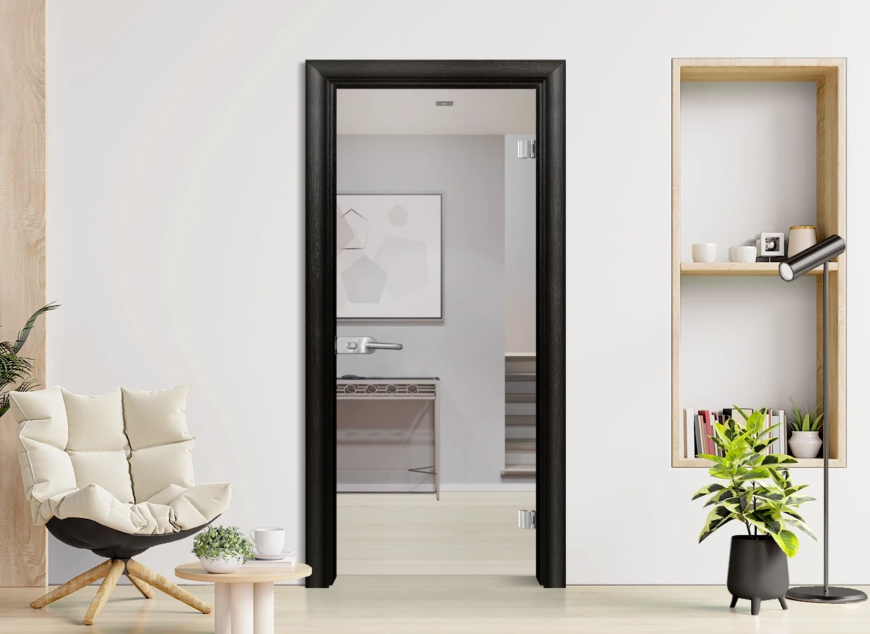 Стъклена Врата Efapel Basic G 10 Черна Мура